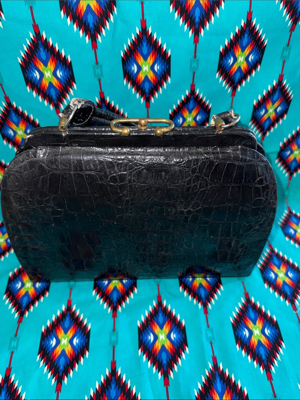 VINTAGE GATOR 🐊 HANDBAG MADE IN MEXICO